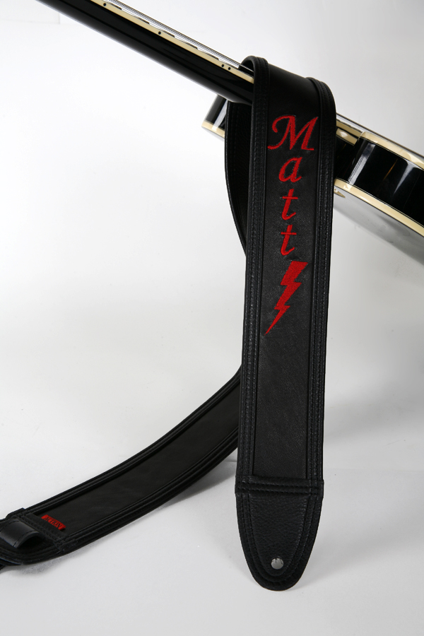 Matt Embroidered Custom Guitar Strap